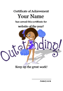 cheerleader certificate templates