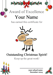 cute reindeer, Christmas garland, border