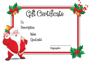 Christmas gift voucher