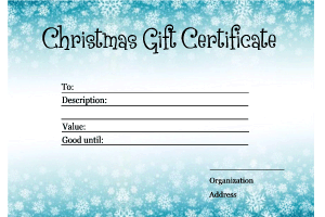 Santa Claus certificate border