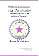 cute certificate template