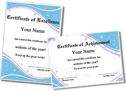 cute certificate template