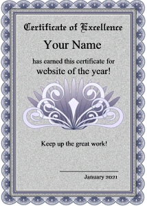 certificate template