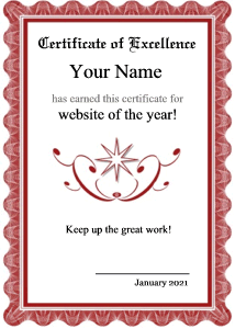 certificate border