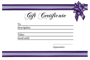 printable gift certificate