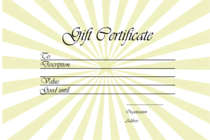 gift voucher template, star template