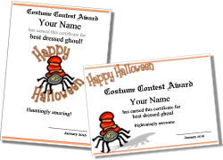 cute Halloween award for kids