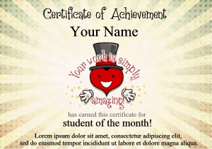 cute certificate template