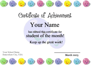 certificate template